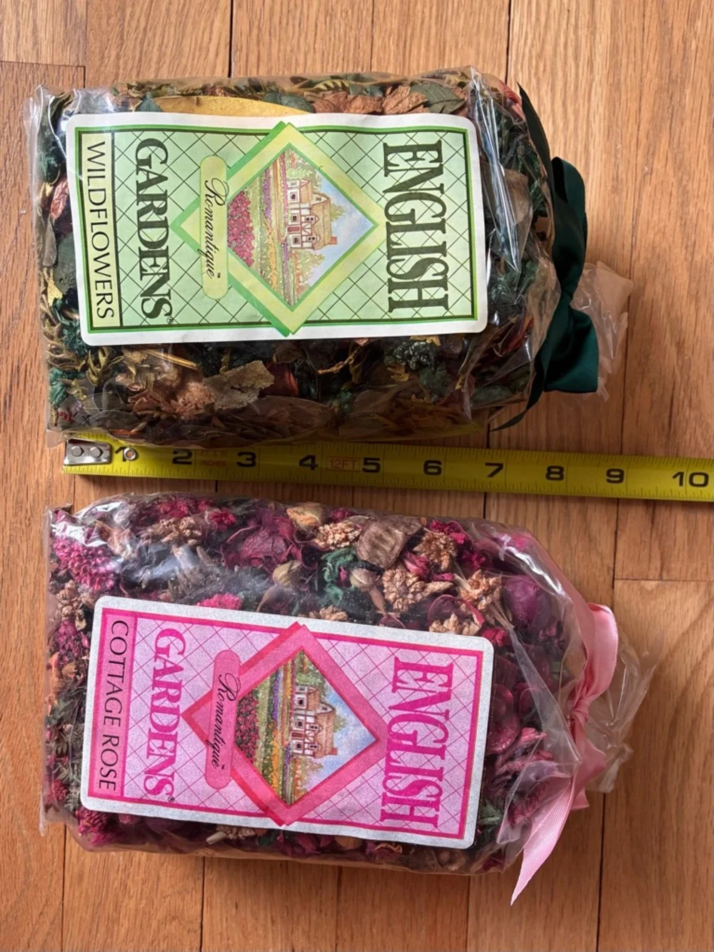 Potpourri Bags, 3 Sealed Bags, New Vintage, Wildflowers, Rose,  Lavender
